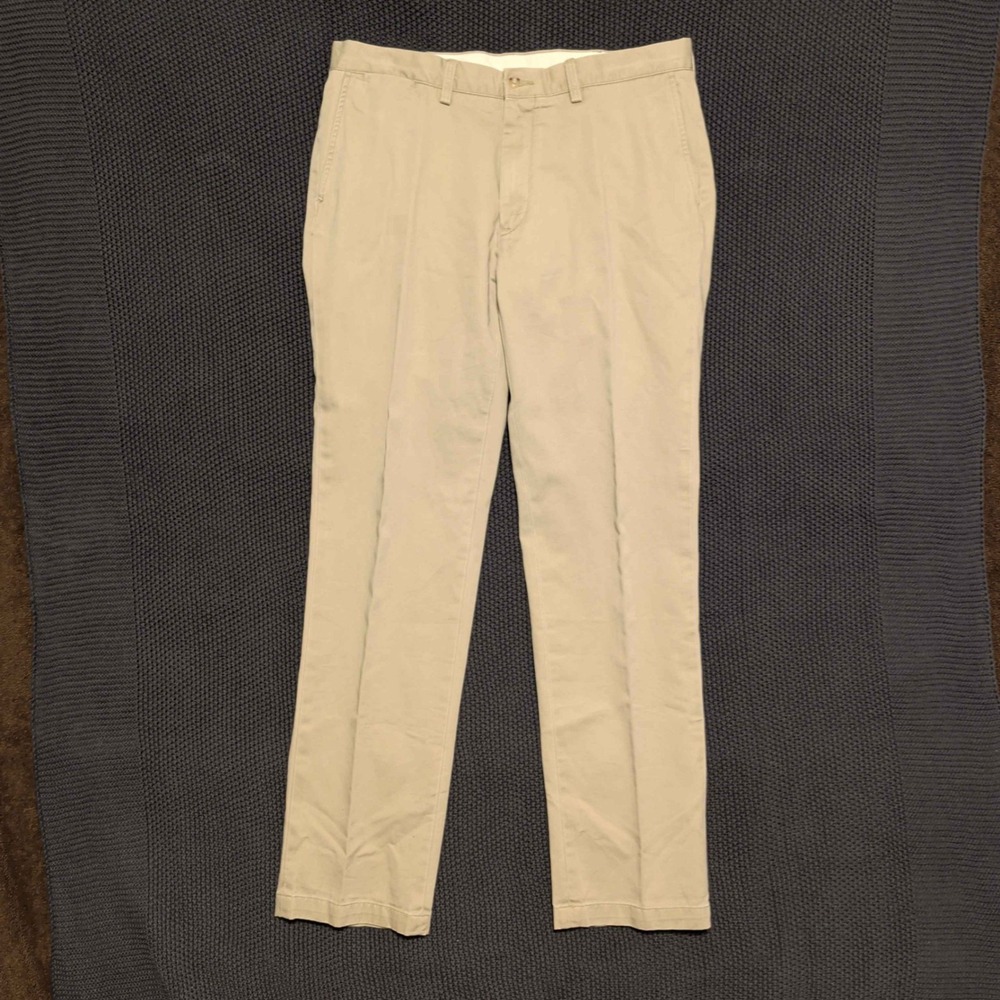 Polo Ralph Lauren Chino Pants‎ Mens 36x34 Tan Khaki Classic Fit Straight Cotton